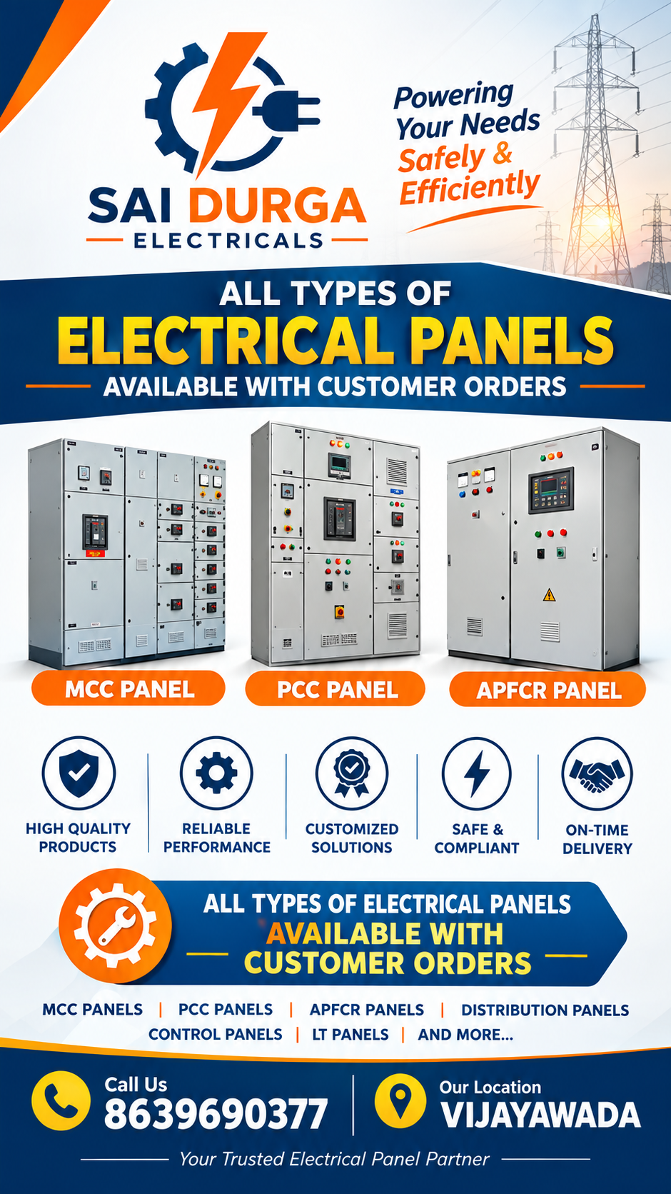 Electrical Panel Manufactures in Vijayawada